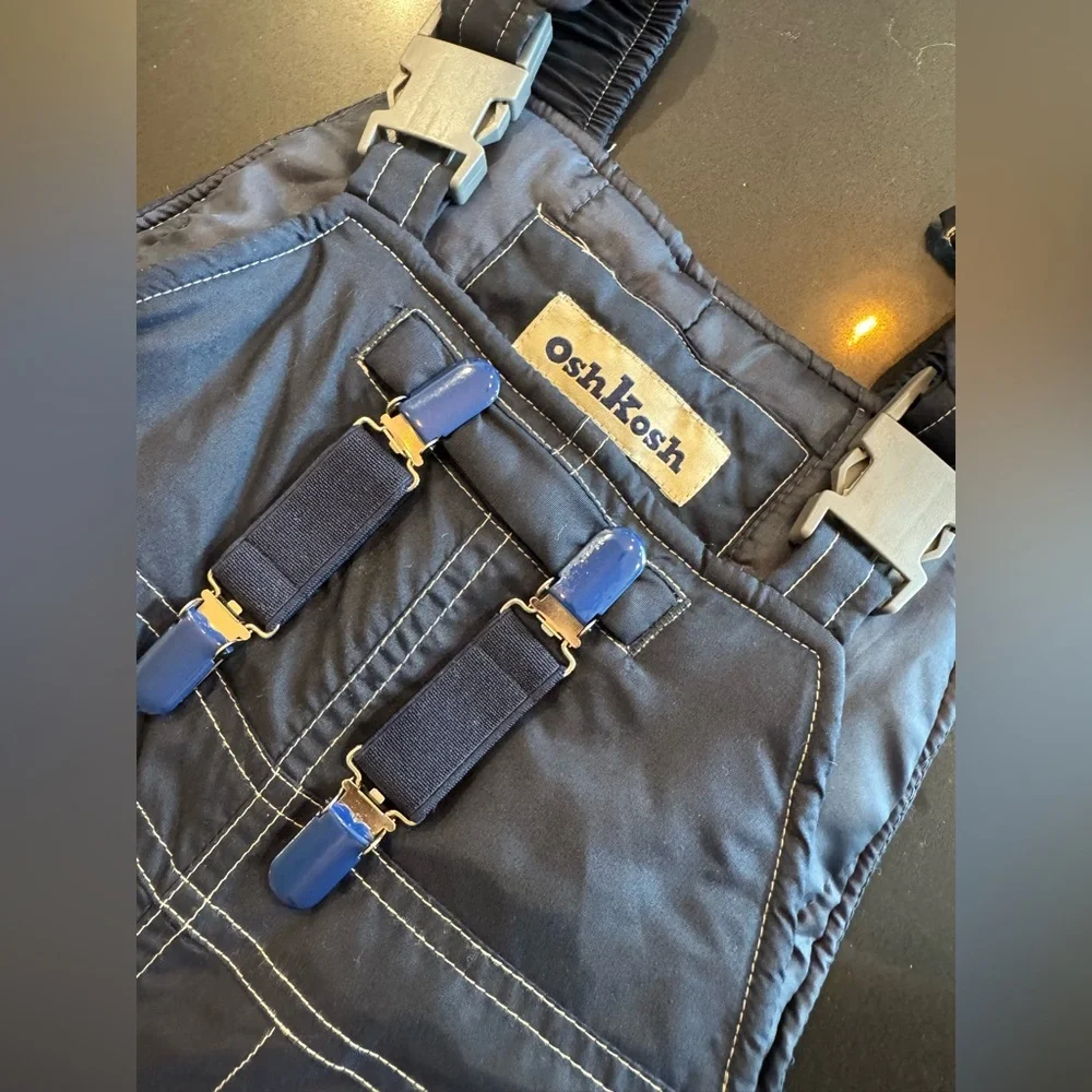 Vintage OshKosh B'gosh Navy and‎ Beige Kids Snowsuit